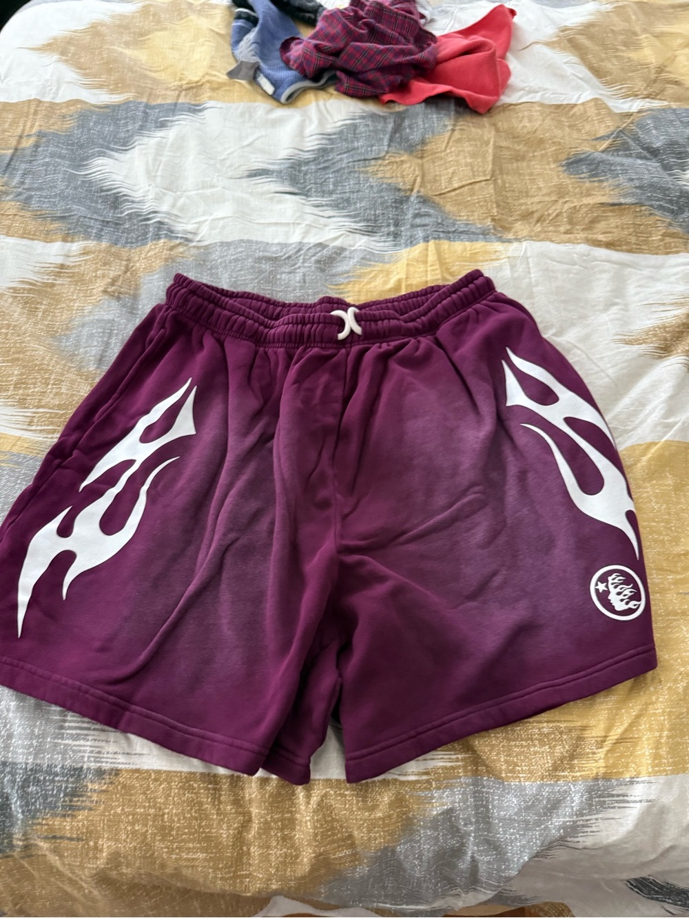 Hellstar Maroon Flames Shorts size 3X